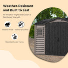 Duramax Apex Pro Shed 10ft x 8ft Adobe & Dark Grey