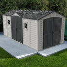 Duramax Apex Pro Shed 15ft x 8ft Adobe & Dark Grey