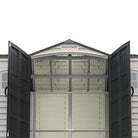 Duramax Apex Pro Shed 15ft x 8ft Adobe & Dark Grey