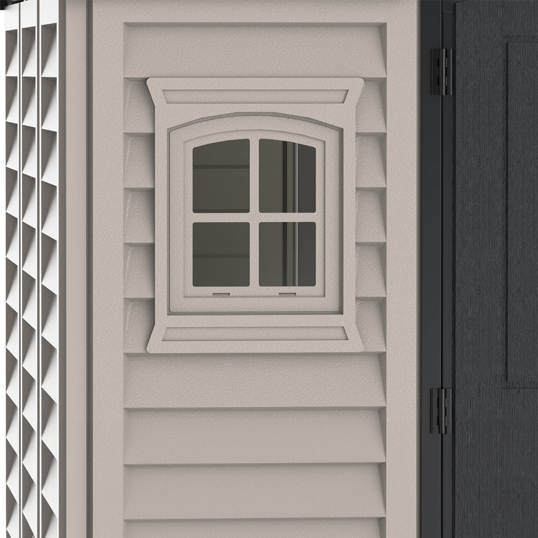 Duramax Apex Pro Shed 15ft x 8ft Adobe & Dark Grey