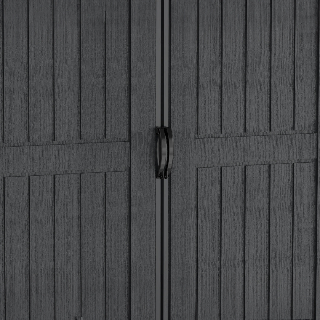 Duramax Apex Pro Shed 15ft x 8ft Adobe & Dark Grey