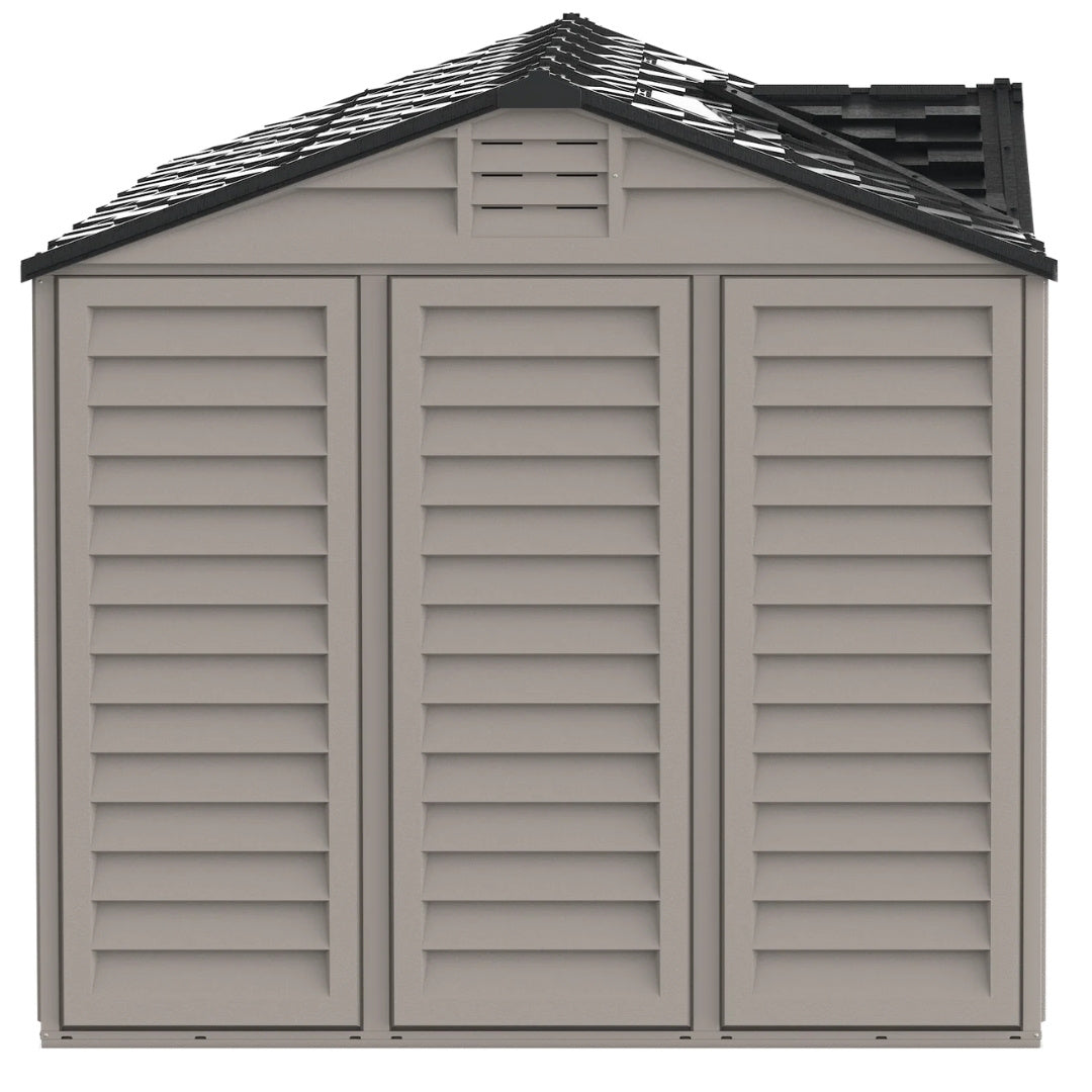 Duramax Apex Pro Shed 15ft x 8ft Adobe & Dark Grey