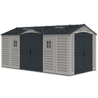 Duramax Apex Pro Shed 15ft x 8ft Adobe & Dark Grey