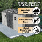 Duramax Apex Pro Shed 15ft x 8ft Adobe & Dark Grey