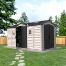 Duramax Apex Pro Shed 15ft x 8ft Adobe & Dark Grey