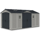Duramax Apex Pro Shed 15ft x 8ft Adobe & Dark Grey