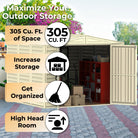 Duramax DuraMate Shed 8ft x 8ft Ivory