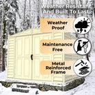 Duramax DuraMate Shed 8ft x 8ft Ivory