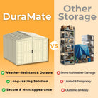 Duramax DuraMate Shed 8ft x 8ft Ivory