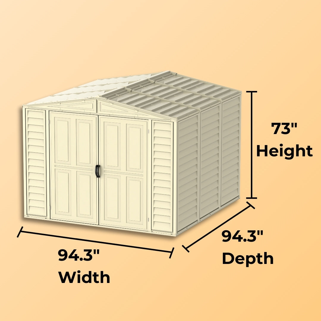 Duramax DuraMate Shed 8ft x 8ft Ivory