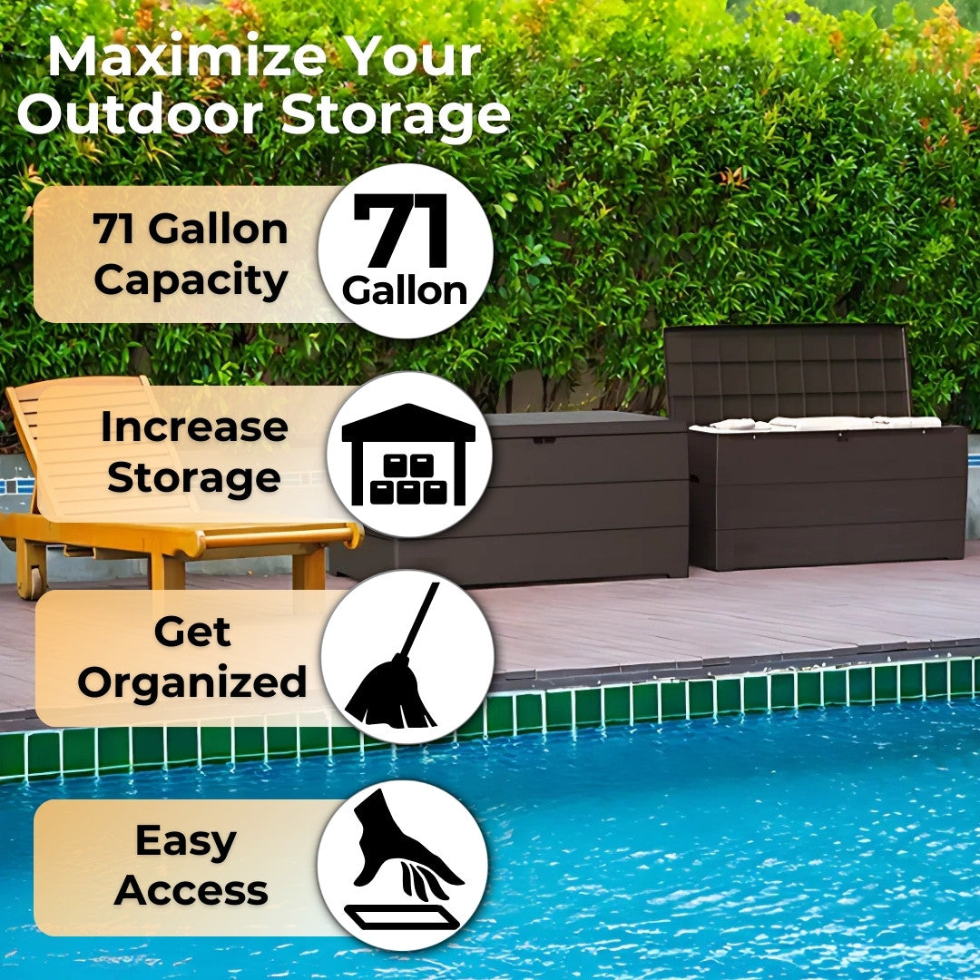 Duramax Durabox Deck Box 71 Gallon Brown