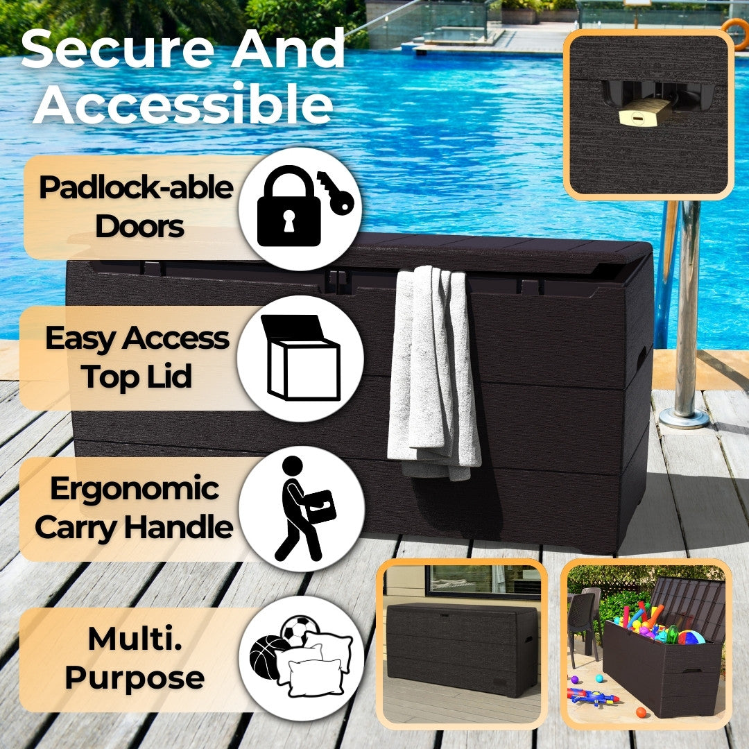 Duramax Durabox Deck Box 71 Gallon Brown