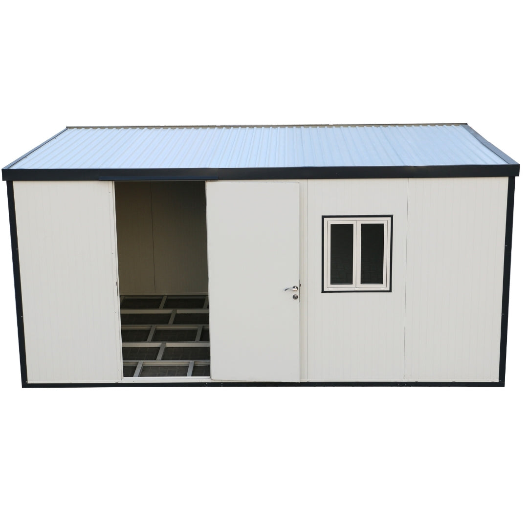 Duramax Flat Roof Building 13ft x 10ft White With Anthracite Trim