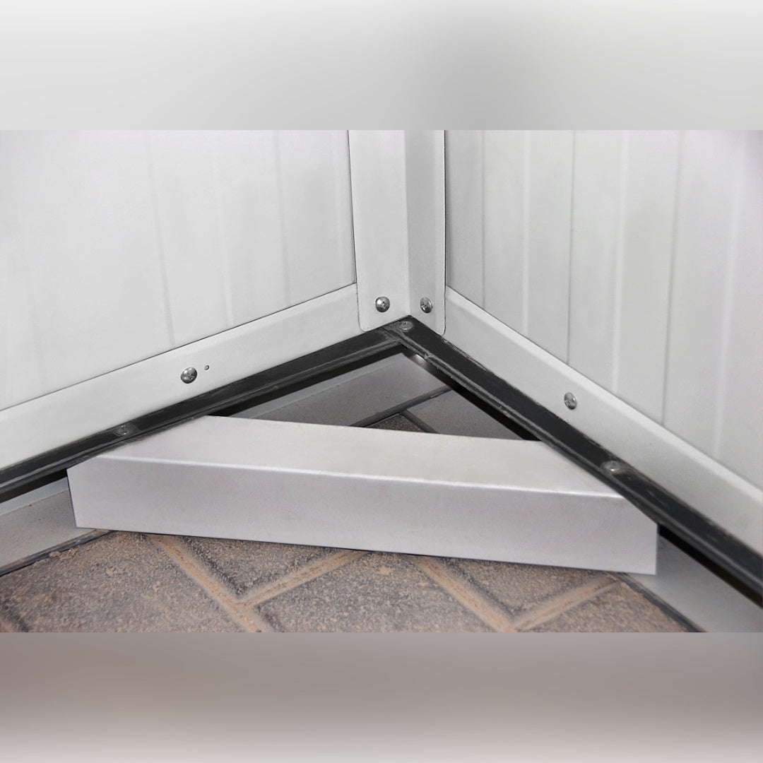 Duramax Flat Roof Building 16ft x 10ft White With Anthracite Trim