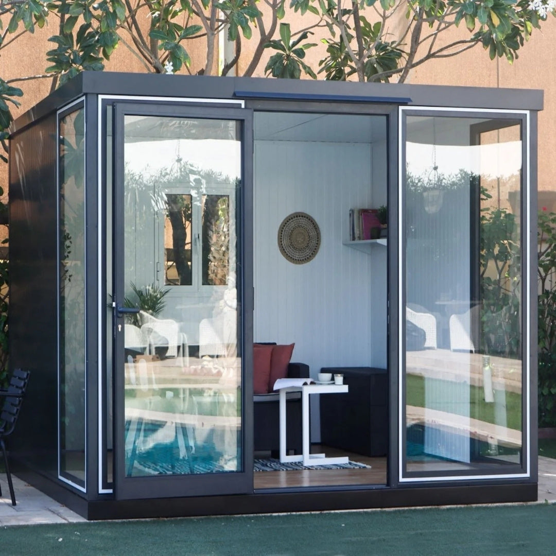 Duramax Garden Glass Home 10ft x 10ft Anthracite Black Grey
