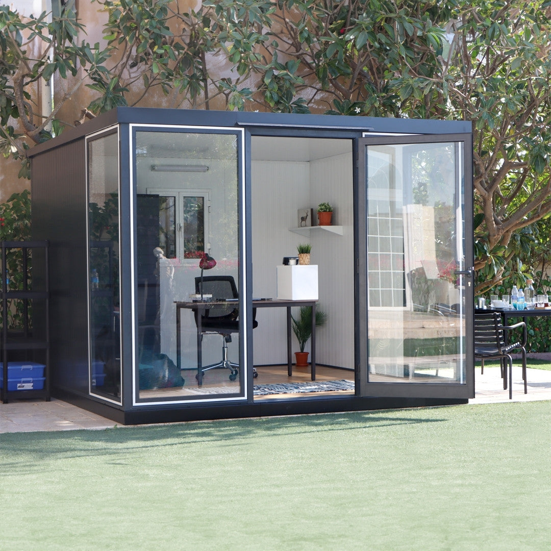 Duramax Garden Glass Home 10ft x 10ft Anthracite Black Grey