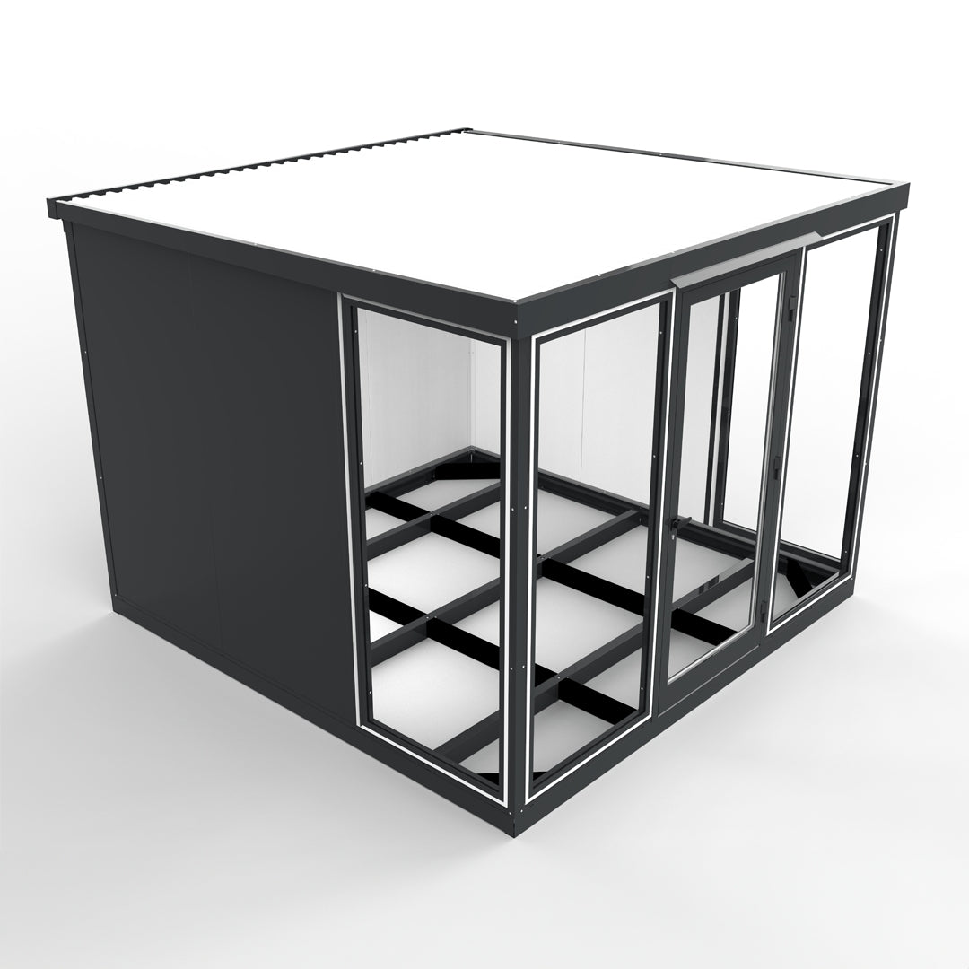 Duramax Garden Glass Home 10ft x 10ft Anthracite Black Grey