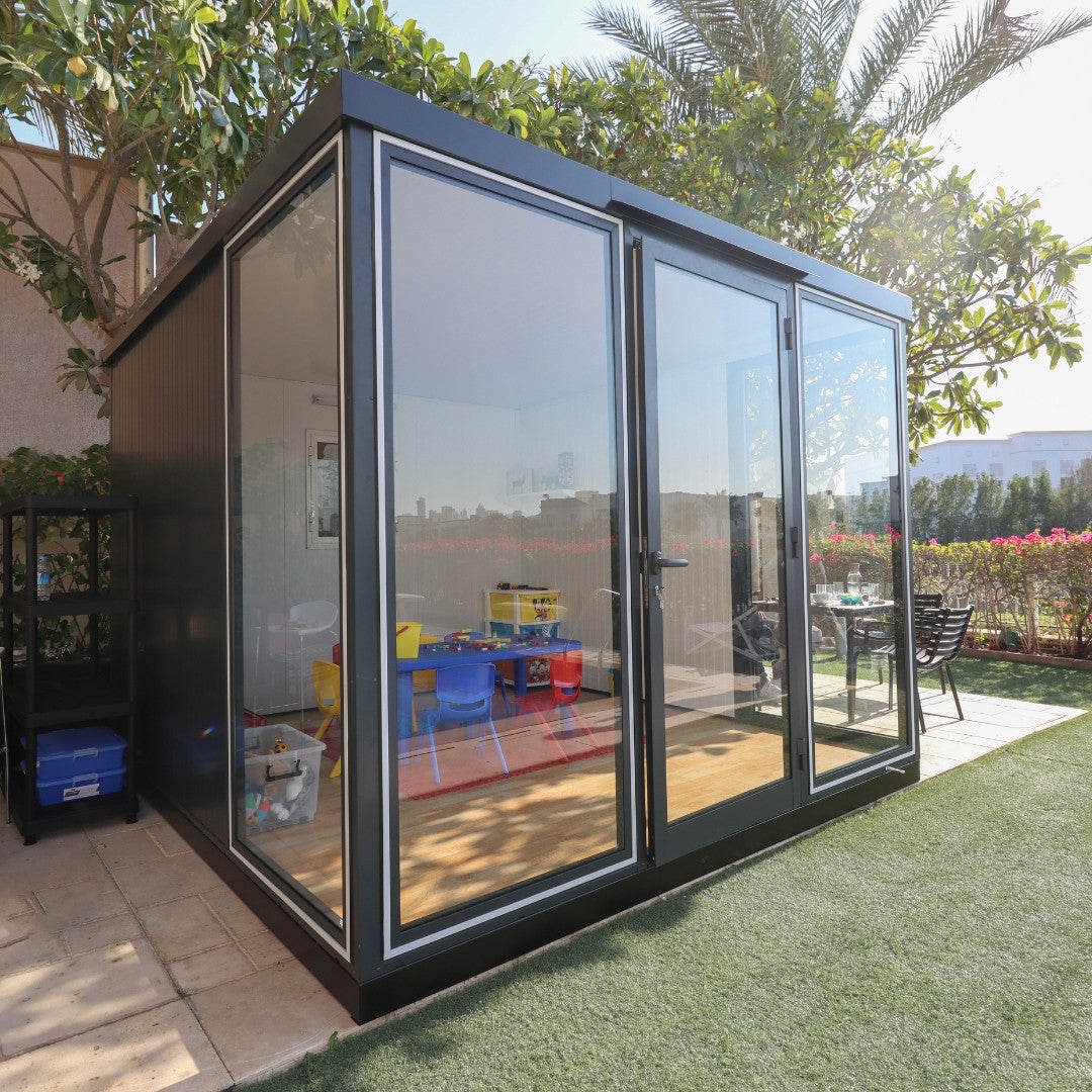 Duramax Garden Glass Home 10ft x 10ft Anthracite Black Grey
