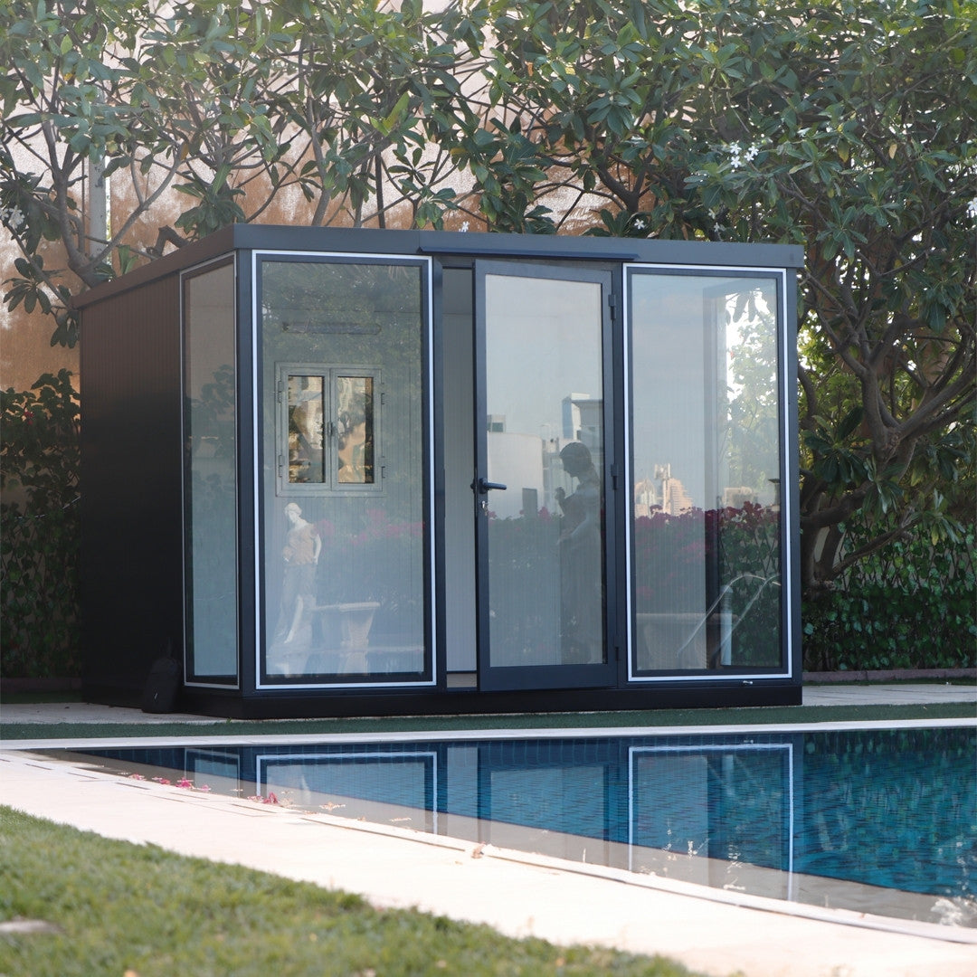 Duramax Garden Glass Home 10ft x 10ft Anthracite Black Grey