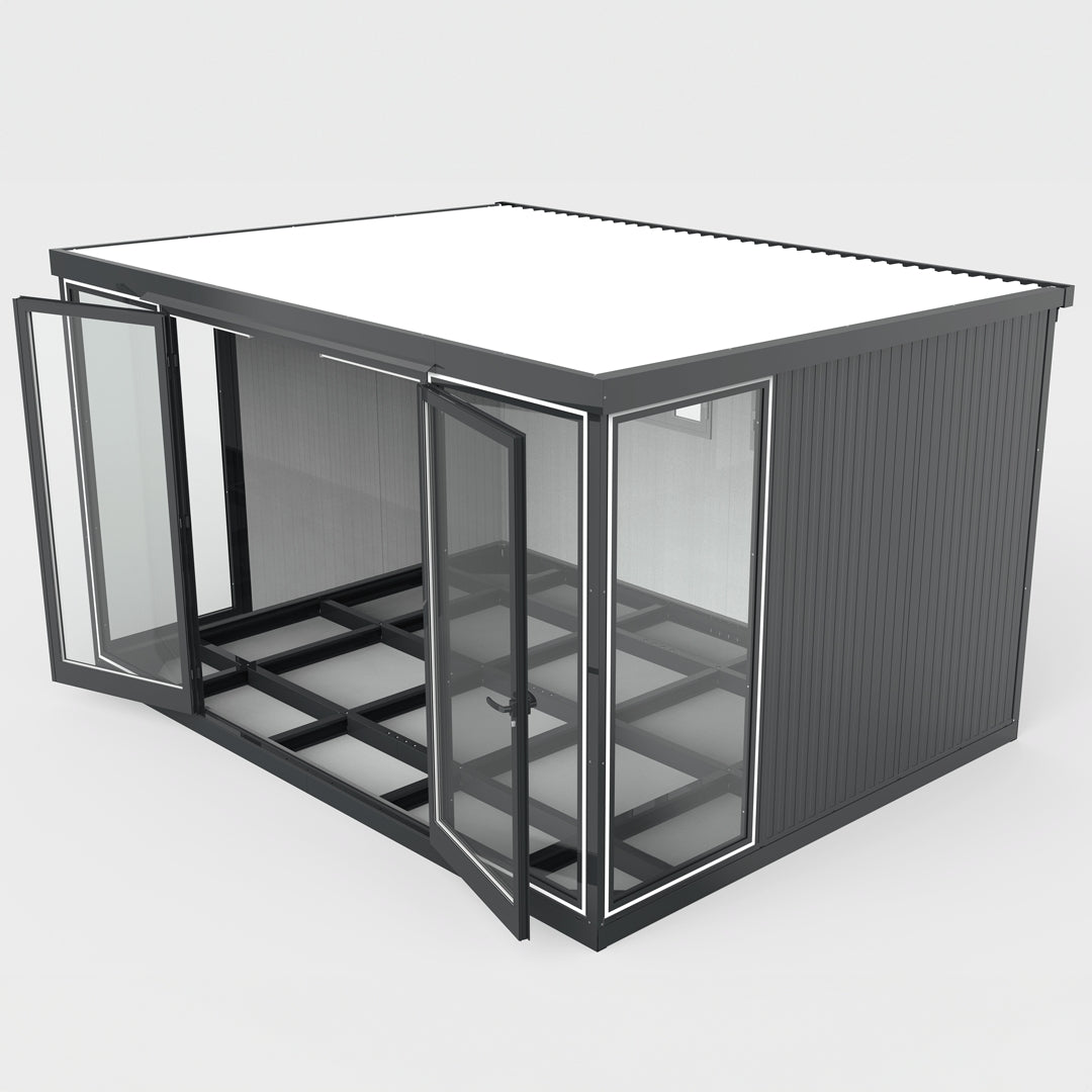Duramax Garden Glass Home 13ft x 10ft Anthracite Black Grey