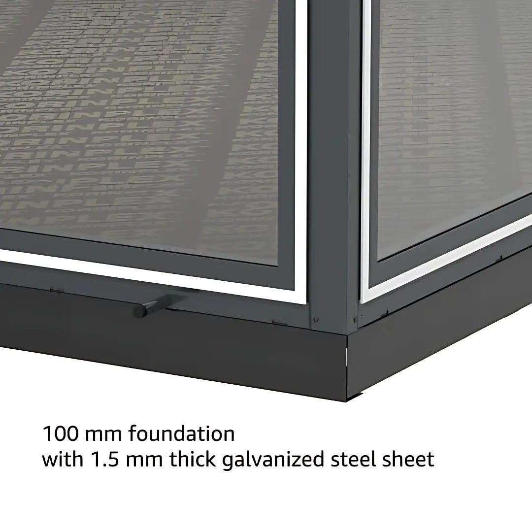 Duramax Garden Glass Home 13ft x 10ft Anthracite Black Grey