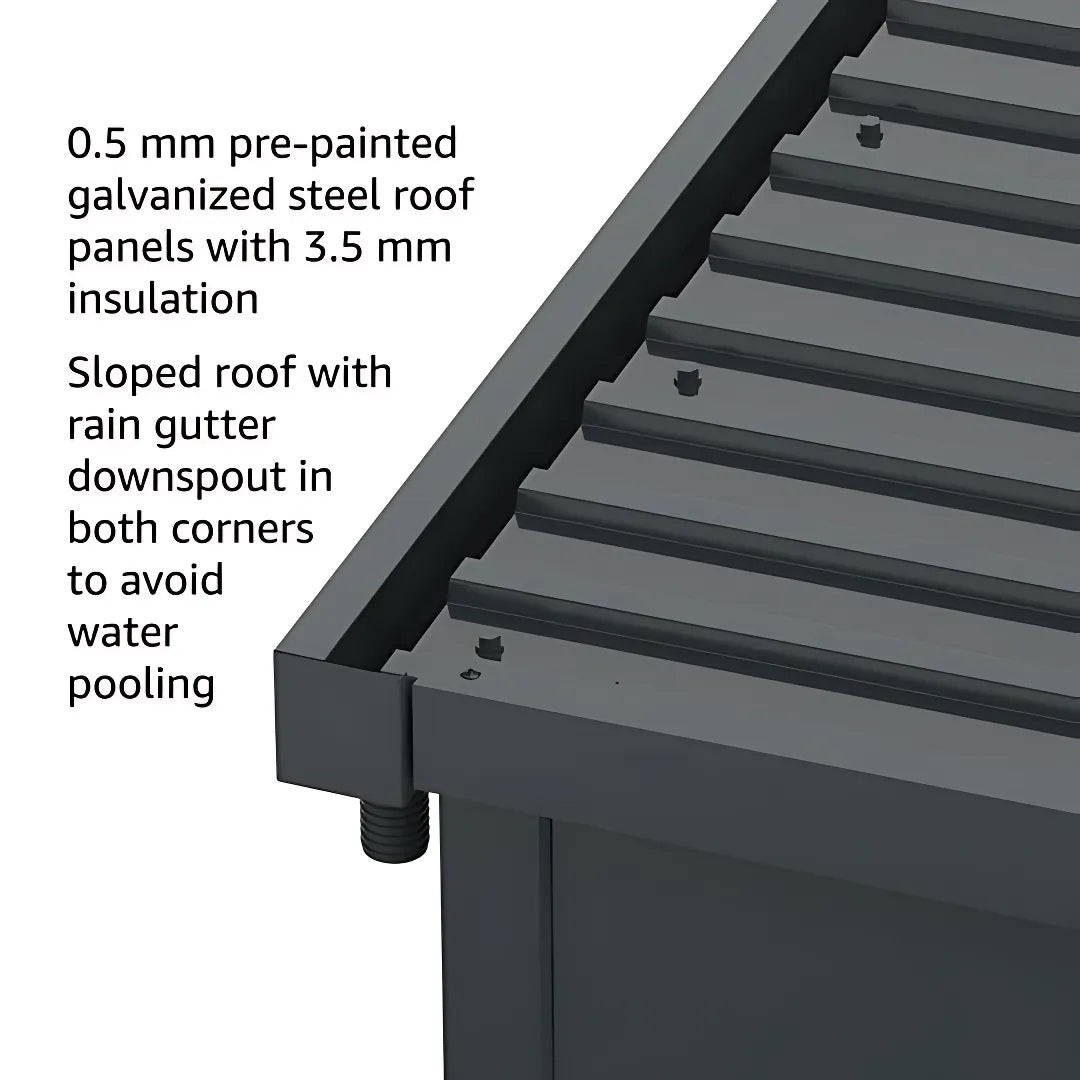 Duramax Garden Glass Home 13ft x 10ft Anthracite Black Grey
