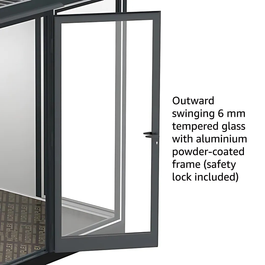 Duramax Garden Glass Home 13ft x 10ft Anthracite Black Grey