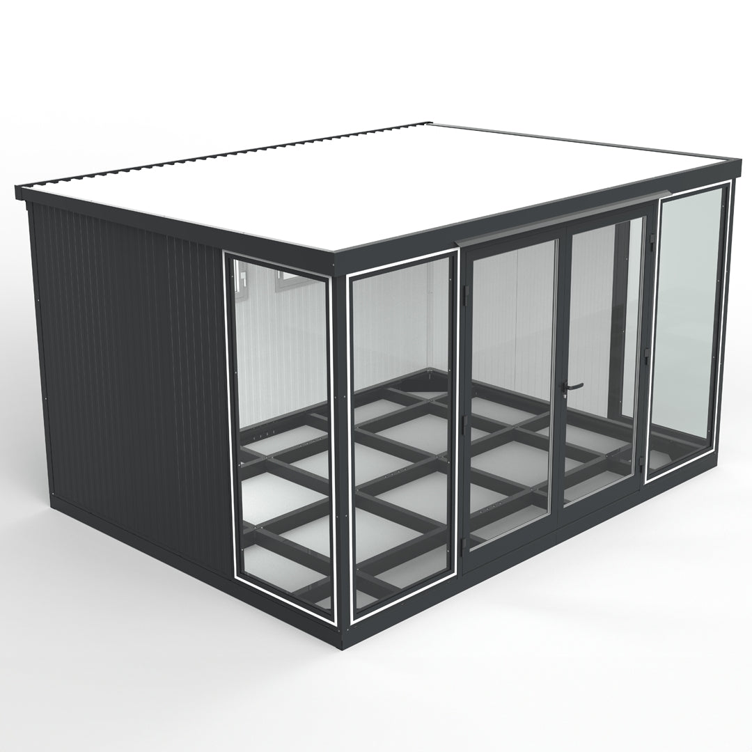 Duramax Garden Glass Home 13ft x 10ft Anthracite Black Grey