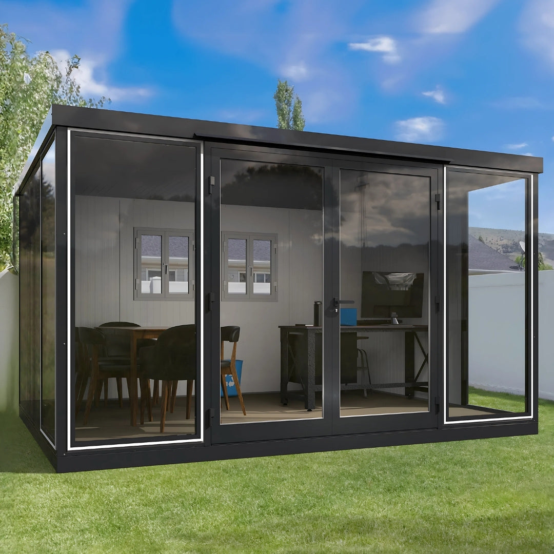 Duramax Garden Glass Home 13ft x 10ft Anthracite Black Grey