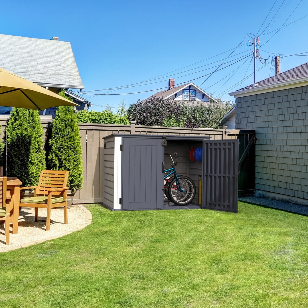 Duramax MultiStore Shed 2100 Liter 6ft x 3.5ft Shed Adobe & Dark Grey