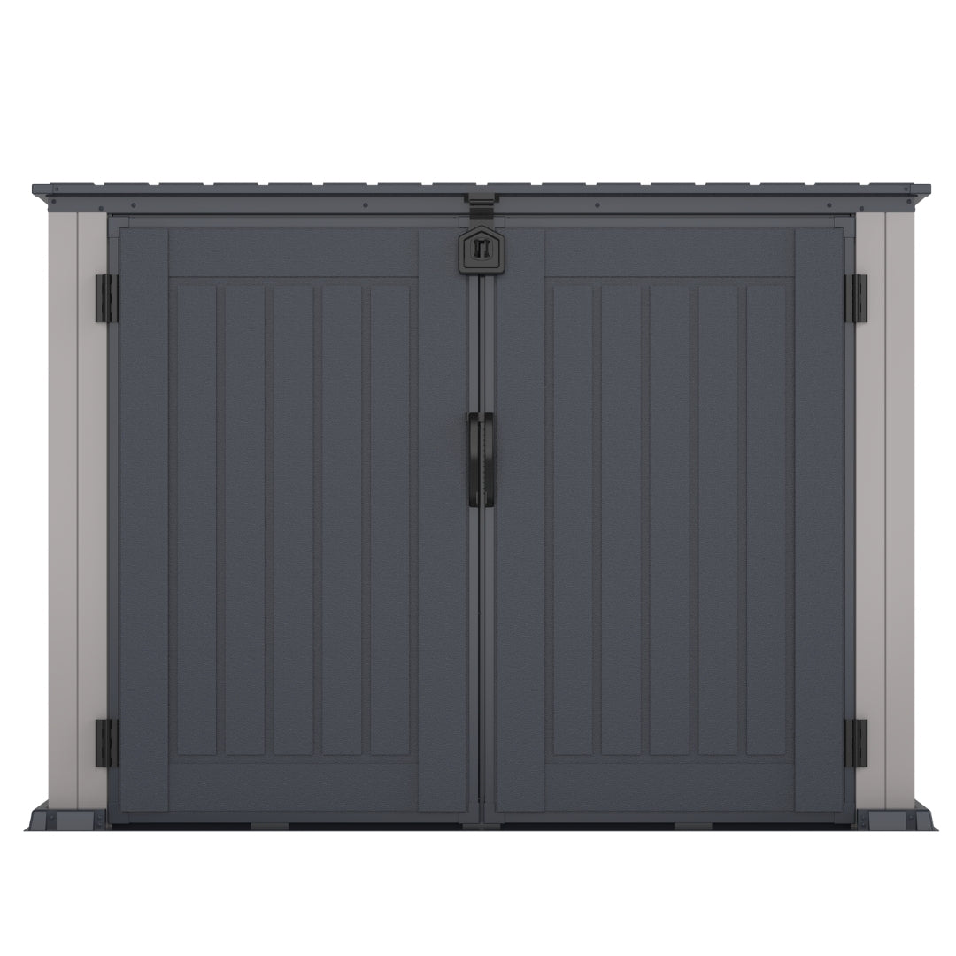 Duramax MultiStore Shed 2100 Liter 6ft x 3.5ft Shed Adobe & Dark Grey