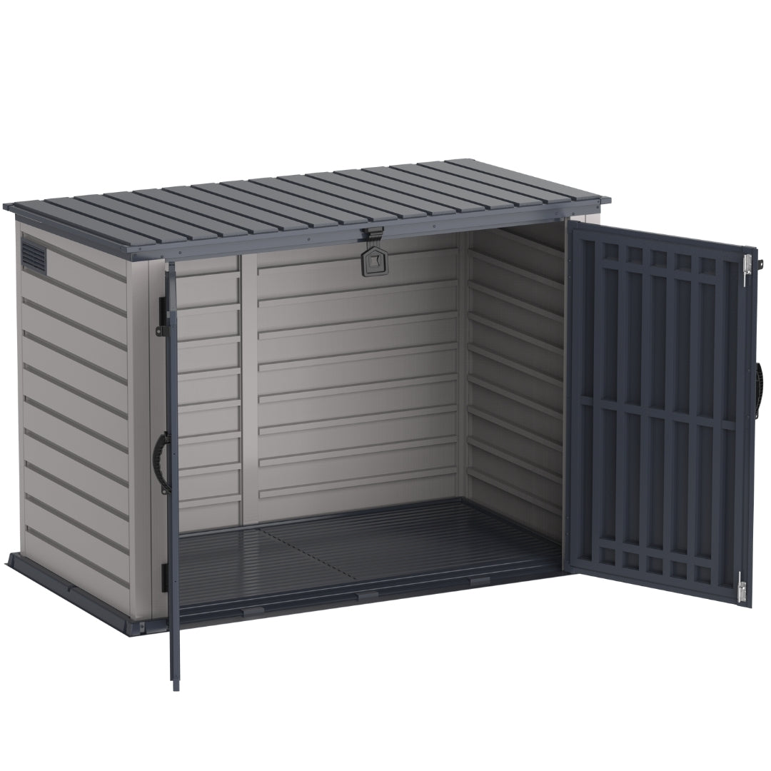 Duramax MultiStore Shed 2100 Liter 6ft x 3.5ft Shed Adobe & Dark Grey