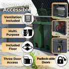 Duramax MultiStore Shed 2100 Liter 6ft x 3.5ft Shed Adobe & Dark Grey