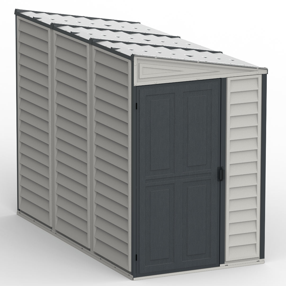 Duramax SideMate Plus Shed 4ft x 8ft Adobe & Dark Grey
