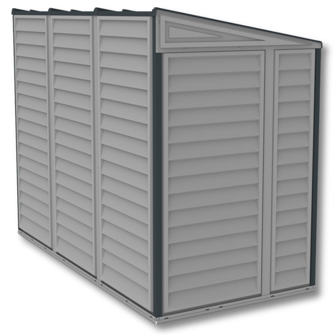Duramax SideMate Plus Shed 4ft x 8ft Adobe & Dark Grey