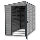 Duramax SideMate Plus Shed 4ft x 8ft Adobe & Dark Grey