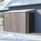 Duramax SideMate Plus Shed 4ft x 8ft Adobe & Dark Grey