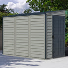 Duramax SideMate Plus Shed 4ft x 8ft Adobe & Dark Grey