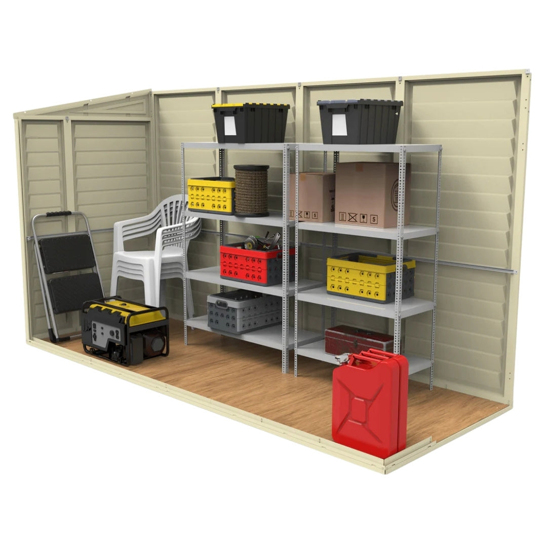 Duramax SideMate Shed 4ft x 10ft Ivory