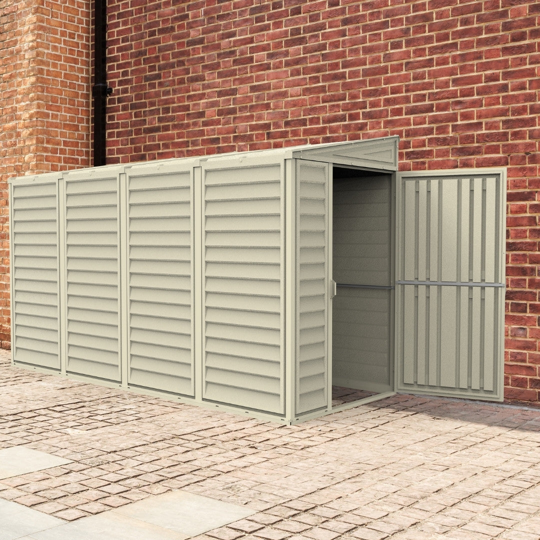 Duramax SideMate Shed 4ft x 10ft Ivory