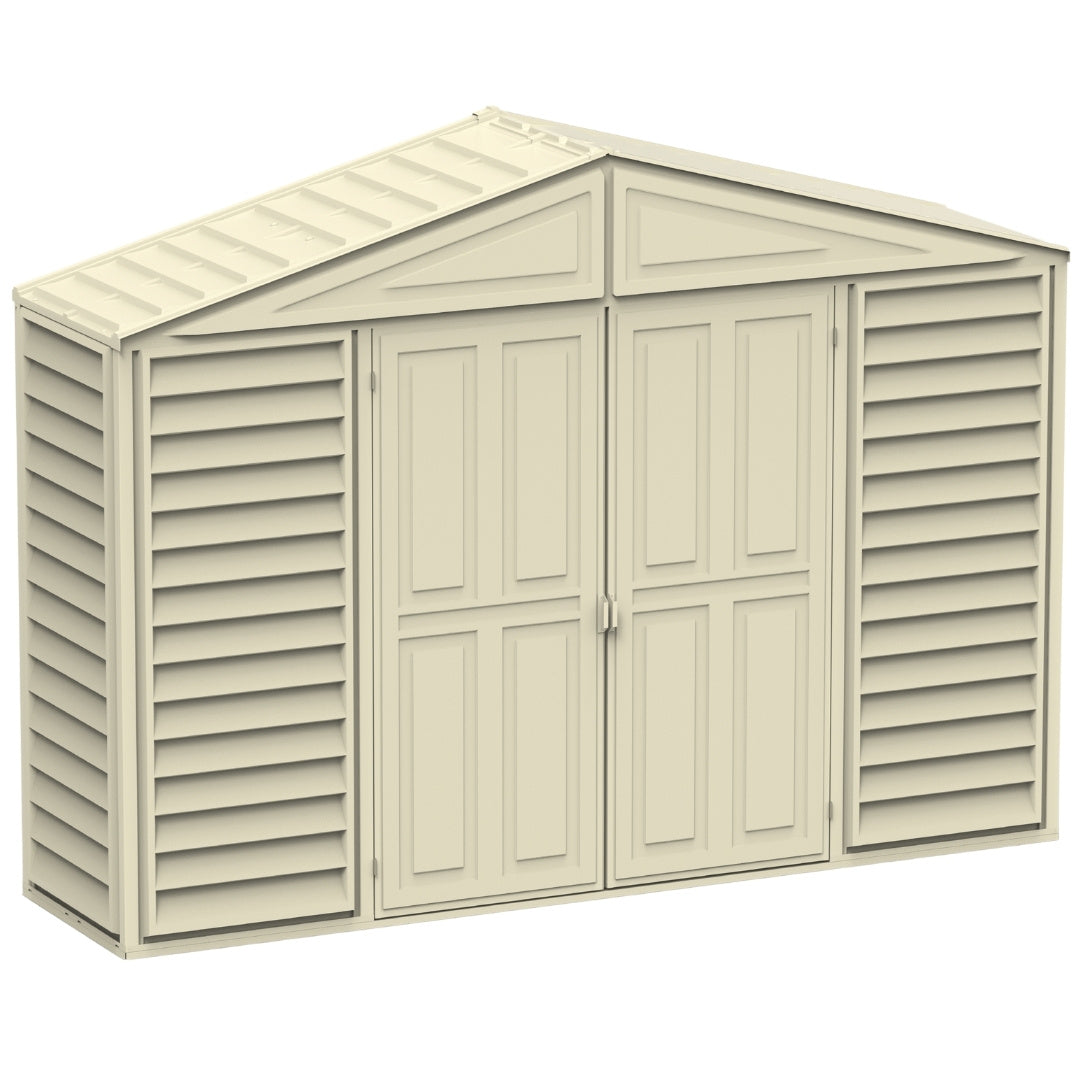 Duramax SidePro Shed 10ft x 3ft Ivory