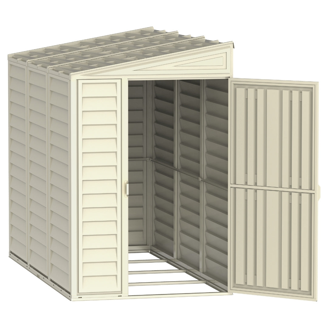 Duramax Sidemate Shed 4ft x 8ft Ivory
