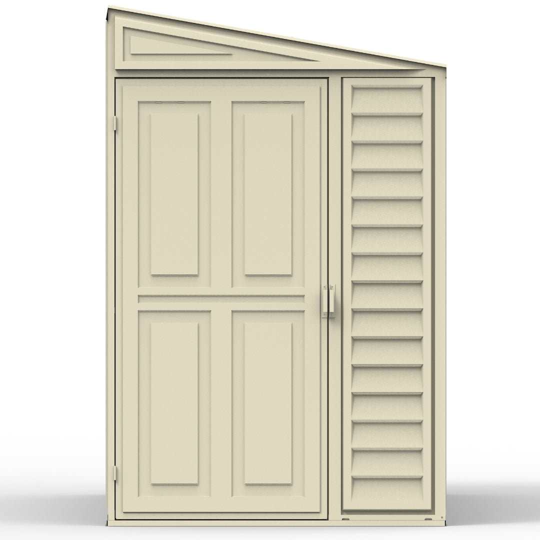 Duramax Sidemate Shed 4ft x 8ft Ivory
