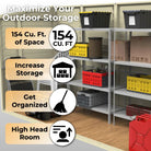 Duramax Sidemate Shed 4ft x 8ft Ivory