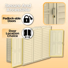 Duramax Sidemate Shed 4ft x 8ft Ivory