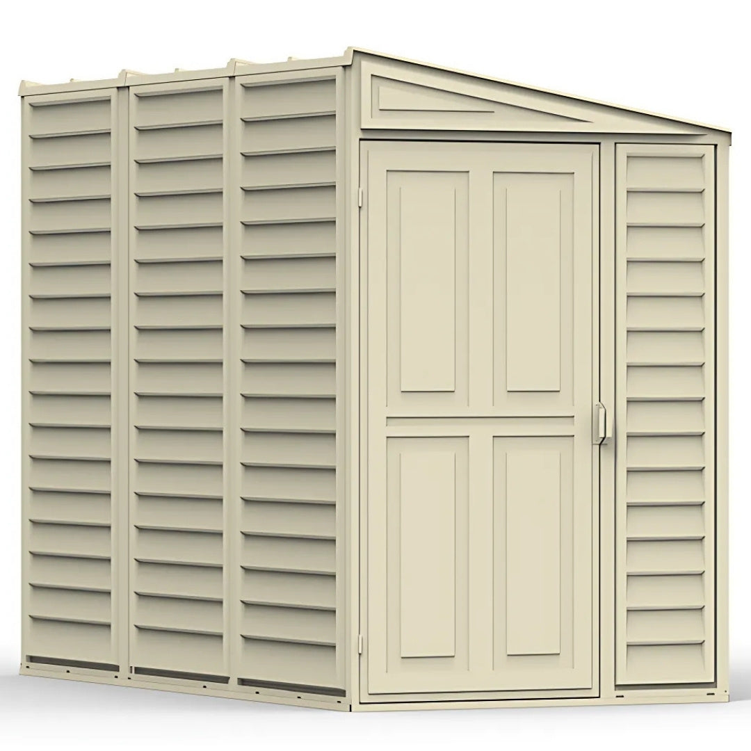 Duramax Sidemate Shed 4ft x 8ft Ivory