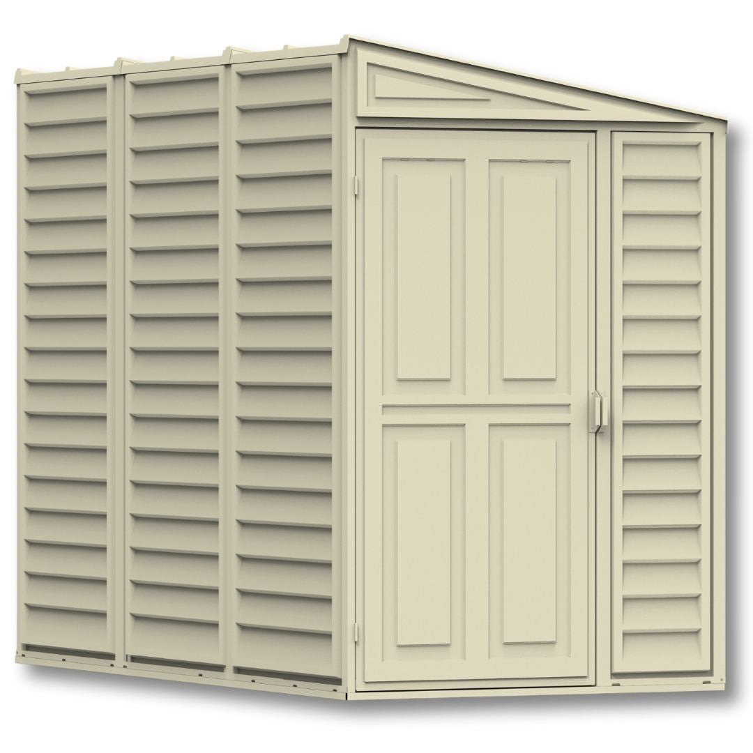 Duramax Sidemate Shed 4ft x 8ft Ivory