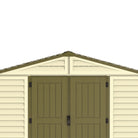 Duramax Woodbridge Plus Shed 10.5ft x 8ft Ivory & Dark Brown