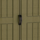 Duramax Woodbridge Plus Shed 10.5ft x 8ft Ivory & Dark Brown