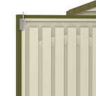 Duramax Woodbridge Plus Shed 10.5ft x 8ft Ivory & Dark Brown